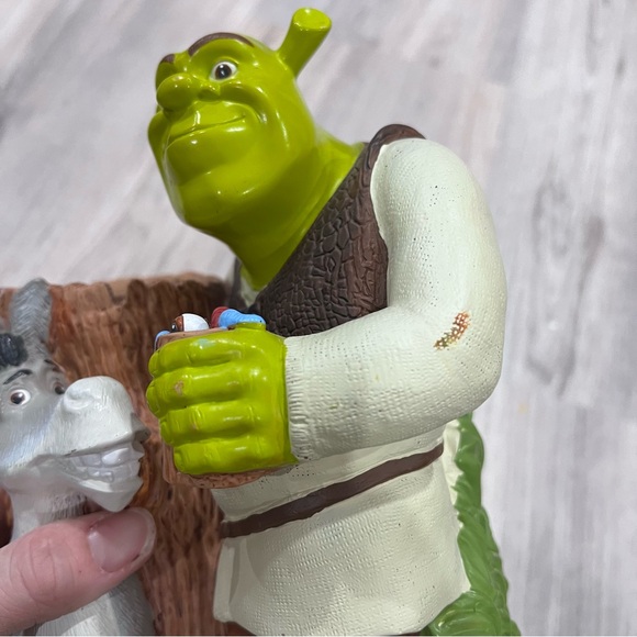 Shrek & Donkey Dixie Cup Holder 8.5 Inch Hollow Plastic Figure Dreamwork 2004 - Picture 2 of 5